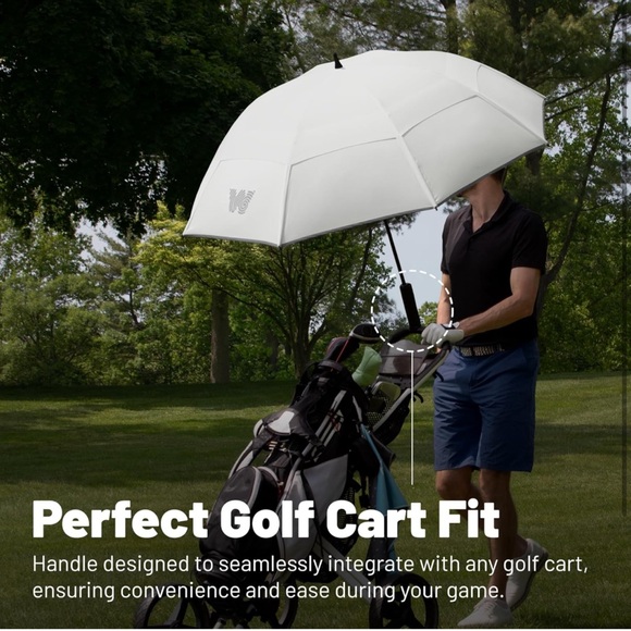 NEW 68” Weatherman Golf Umbrella - Syracuse University Navy / Orange Windproof - Picture 7 of 15